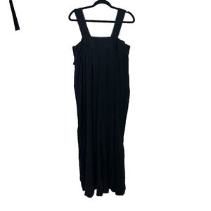 WORLD MARKET Jumpsuit Womens Small Medium Black Textured Maura Cotton